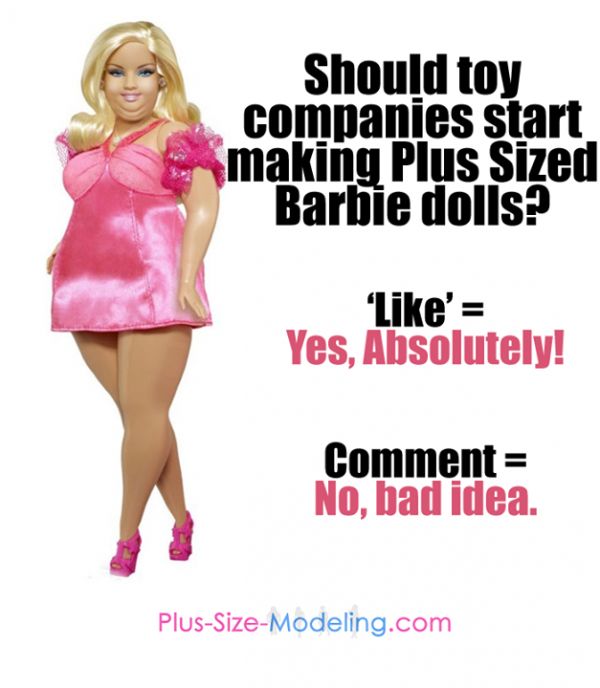 should mattel make a plus size barbie neatorama