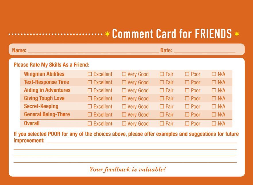 comment card examples barca fontanacountryinn com comment card