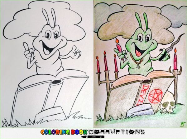 Corrupted Coloring Book Pages Neatorama