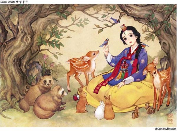 Korean Illustrator Gives An Eastern Take On Western Folktales Neatorama