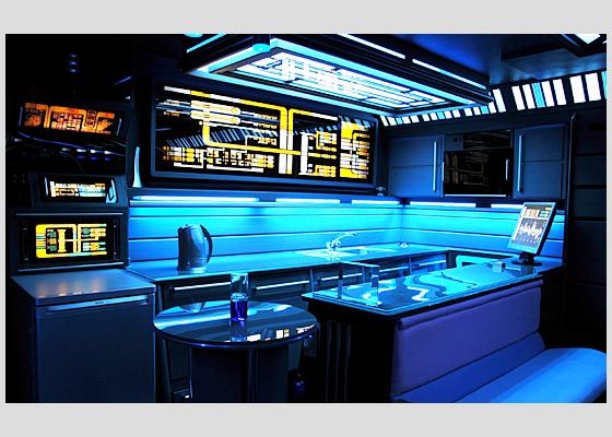 star trek themed living room