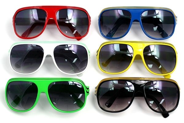 Retro 80s Sunglasses With Stripes Neatorama 