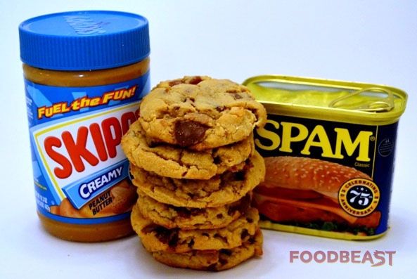 spam and peanut butter cookies