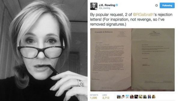 J K Rowling Shares Her Rejection Letters To Inspire Young Authors