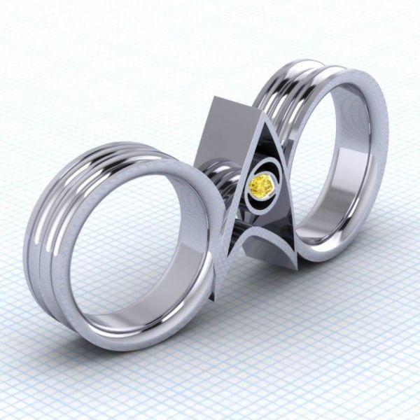 weve previously posted paul michaels delightfully geeky ring designs including those inspired by wonder woman han solo and the death star - Star Trek Wedding Ring weve previously posted paul michaels delightfully geeky ring designs including those inspired by wonder woman han solo and the death star - Star Trek Wedding Ring