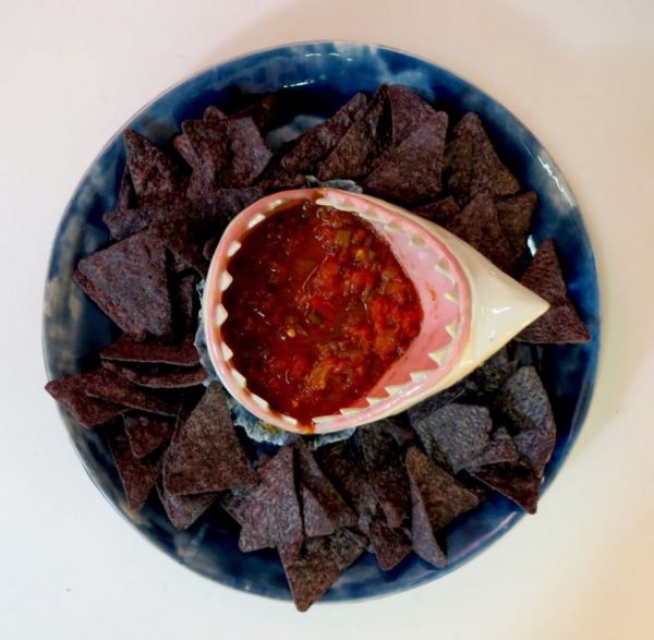 Shark Chips & Salsa Plate Neatorama