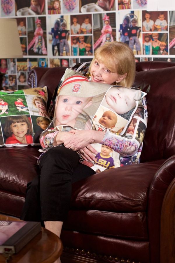 World's Proudest Grandma Has Wallpaper and Fabric Covered with Photos