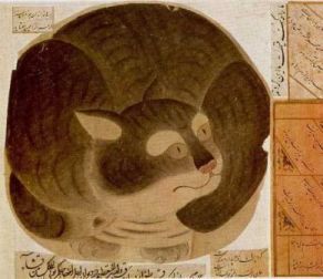 cat siyah kalem cats ottoman history hazine under muhammad 2160 55b school miniature painting chinoiserie turkestan timurids mehmet sarai hungry