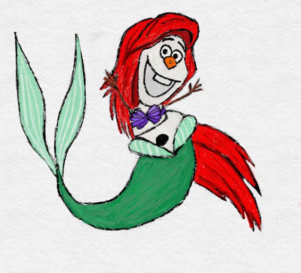 Disney Princesses as Olaf