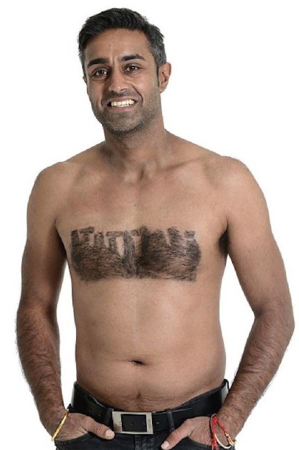 ...or search for man chest hair to find more great stock photos and picture...