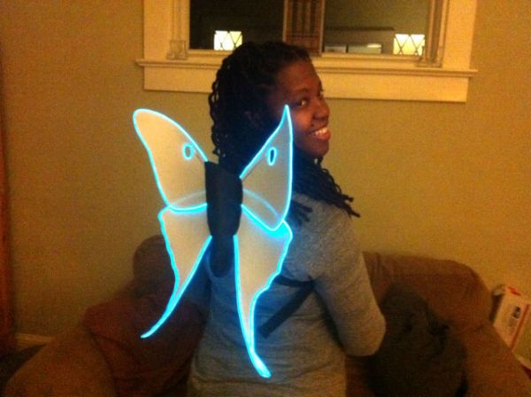 Neatorama  Your   Costume glowing With Light EL how To fairy How Glow Wings wings Make to make