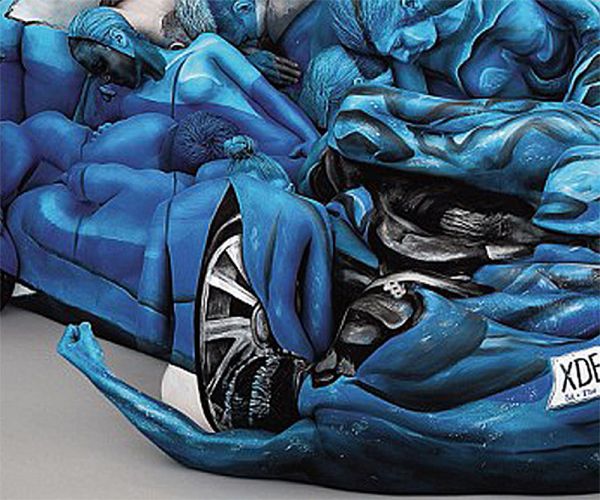 Body Crash This Car Wreck Is Made of People Neatorama