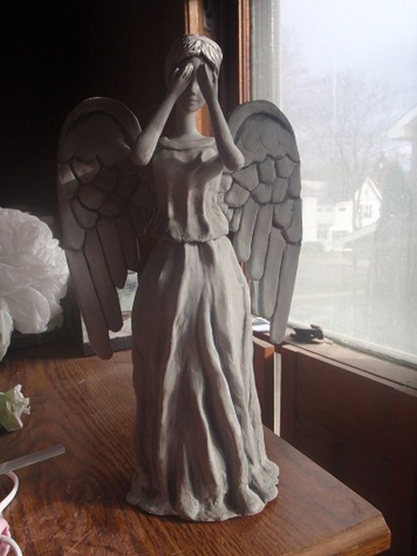 Make Your Own Weeping Angel Tree Topper - Neatorama