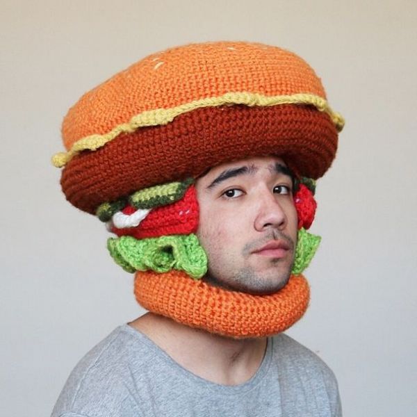 Funny Giant Crocheted Food Hats Neatorama