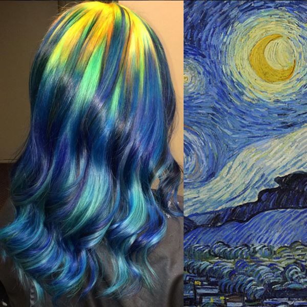 Hair Dyeing Interpretations of Famous Works of Art