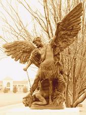 entrance statue