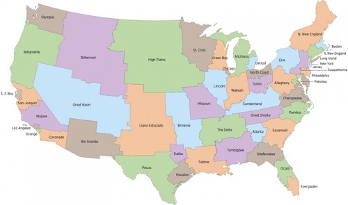 redrawn U.S. map