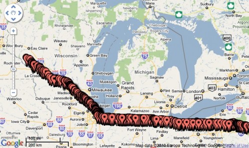 Walking across the U.S.