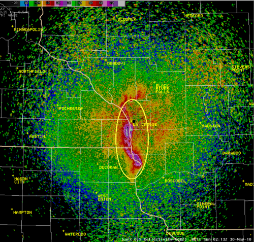 Mayflies on radar