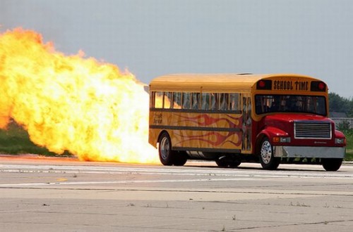 jet-powered school bus