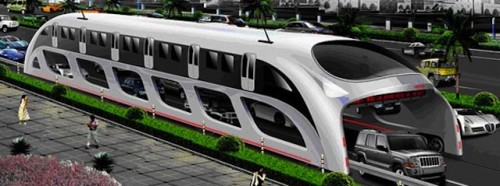China To Build Ginormous Buses That Cars Can Drive Under 2