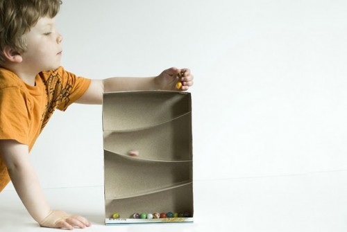 Made by Joel Cereal Box Marble Run 1