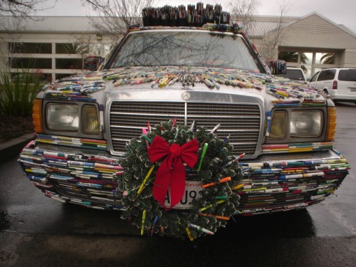 Mercedes-Pens-Art-Car-Wreath