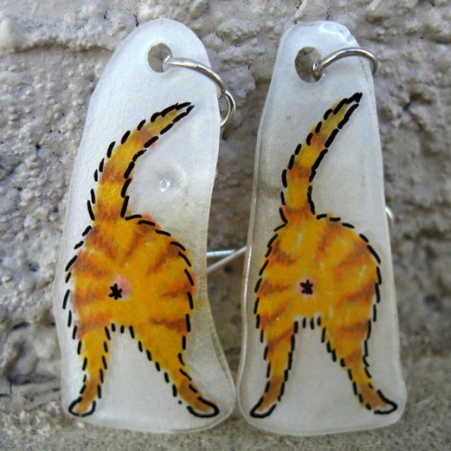 catbuttearrings