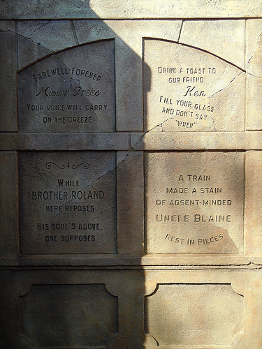 tombstones