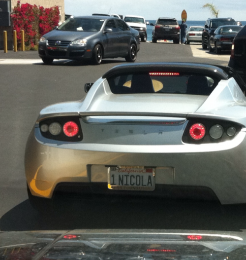 Tesla Vanity Plate - Neatorama