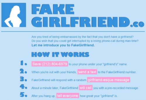 fake girlfriend