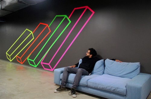 "Domino" by Aakash Nihalani at Facebook