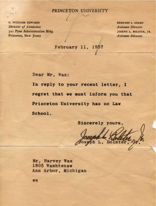 Rejection Letter