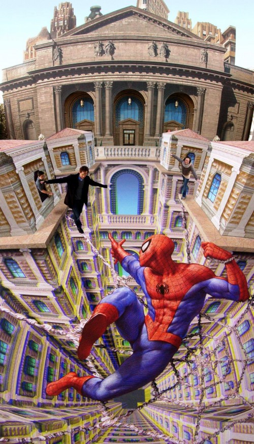 kurt-wenner-spider-man-3d-art-1321479675