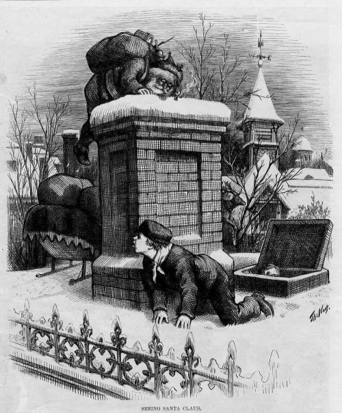SSThomas_Nast_Seeing-Santa-Claus_1876