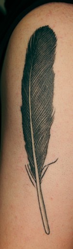 Archy-feather-tattoo