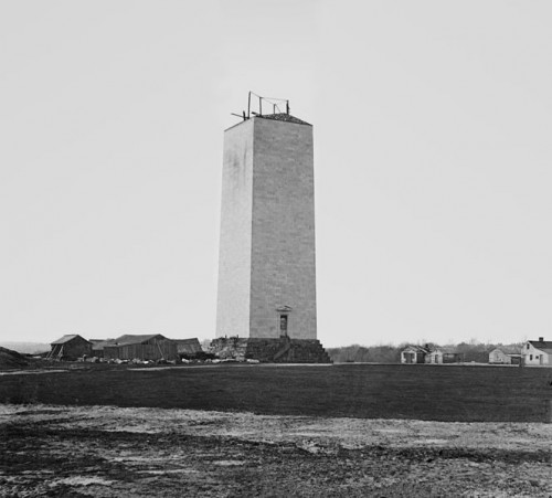 Washington_MonumentHalfFinished1860_-_Brady-Handy