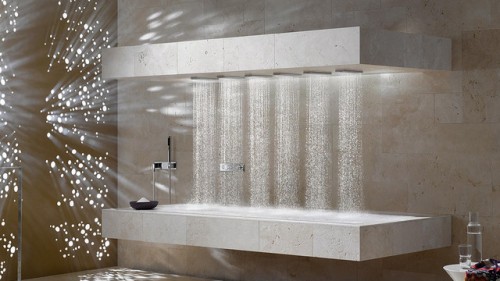 horizontal shower