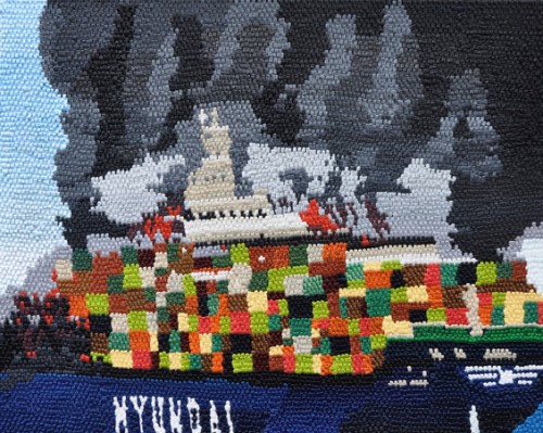 2.CAROLINE-LARSEN-Smoldering-Container-Oil-on-Canvas-on-Board-27-x-31-inches-2011