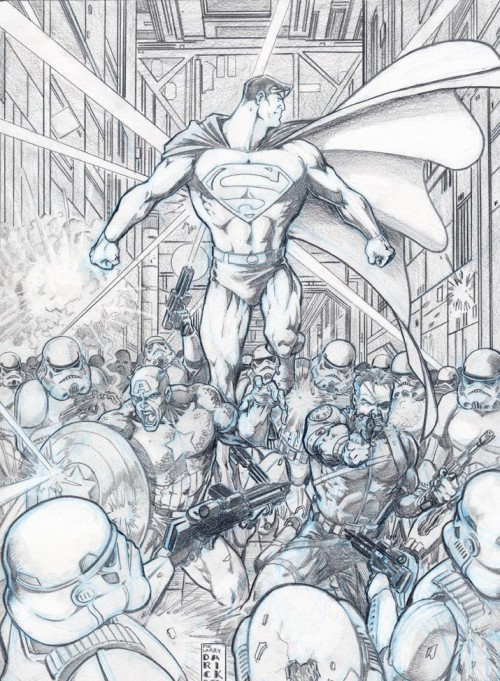 superman Captain America Nick Fury Stormtroopers