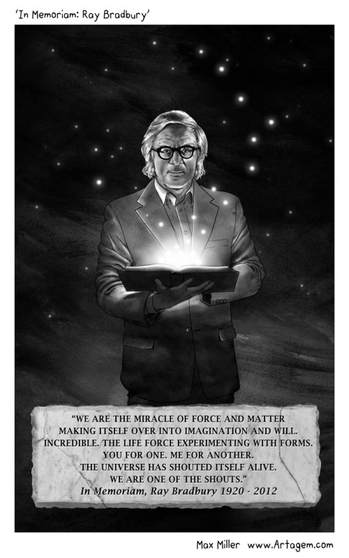 ray_bradbury_death_tribute_art_drawing_max_miller