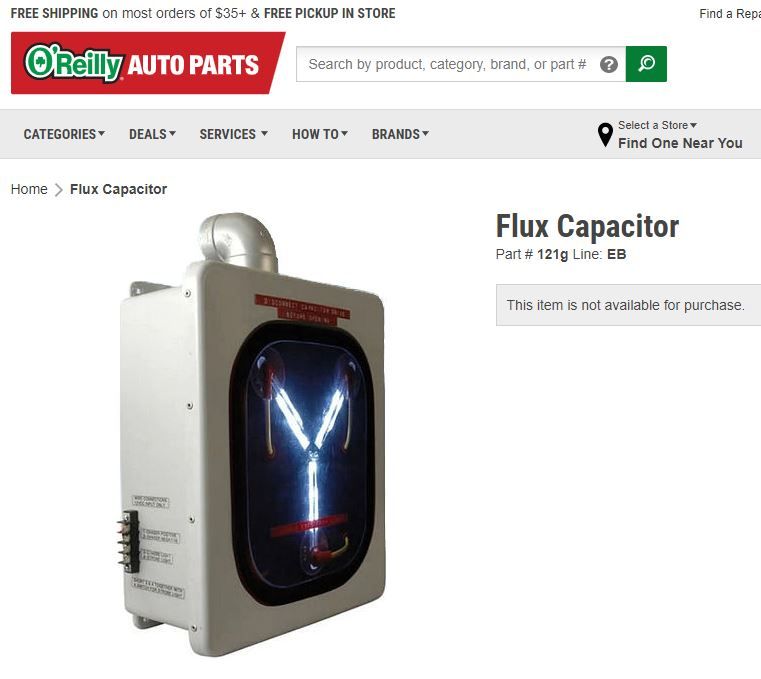 flux capacitor oreillys