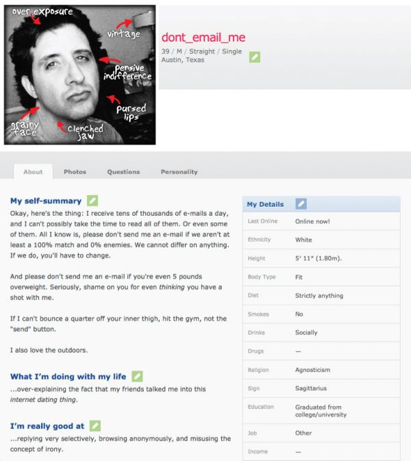 Dating profiles funny