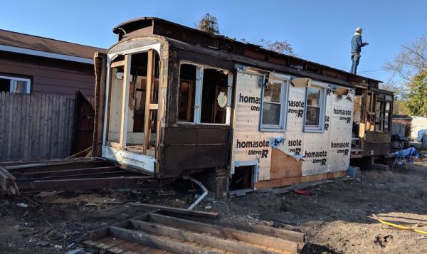 Found: A Historic Trolley Hidden Inside a House - Neatorama