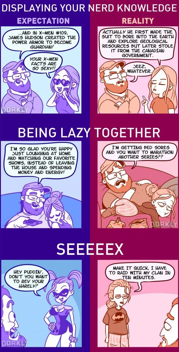 Dating Someone As Nerdy As You Expectations Versus Reality Neatorama 