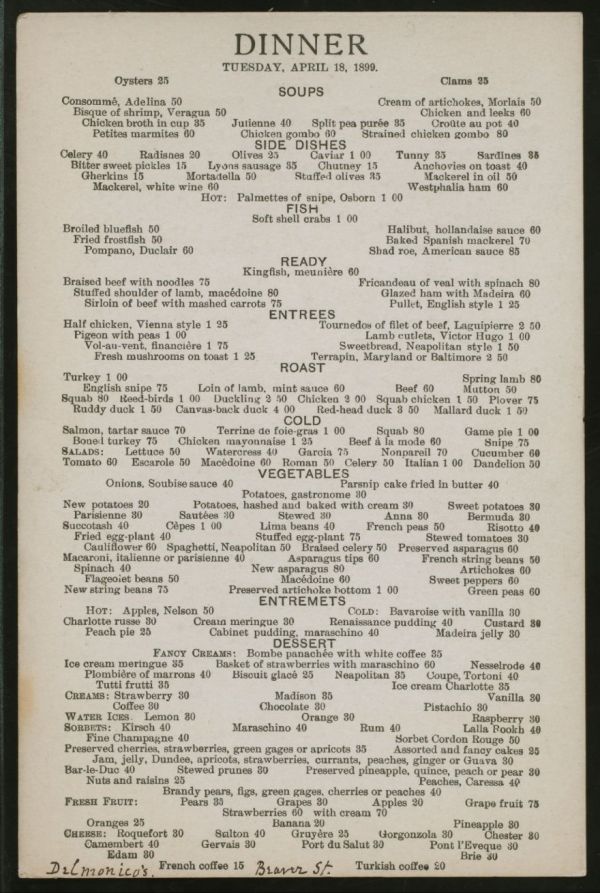 New York Public Library Menu Collection,1850-Present - Neatorama