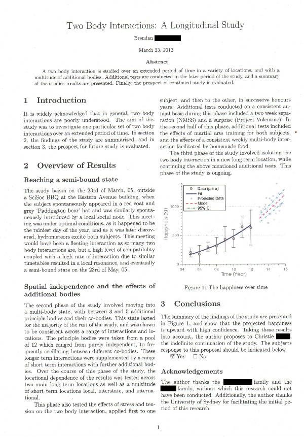 female body research paper