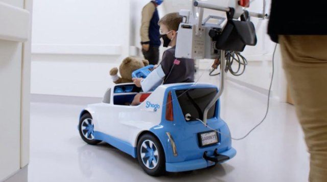 Honda Shogo is an Electric Car for Pediatric Patients in a Children's Hospital