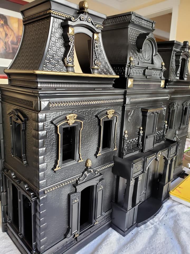 This Dollhouse Had a Makeover and Became a Creepy Gothic House - Neatorama