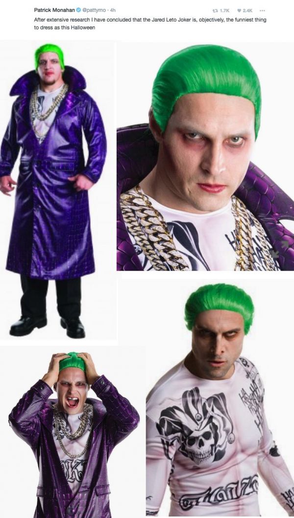 The Funniest Thing To Wear This Halloween- A Terrible Jared Leto Joker ...